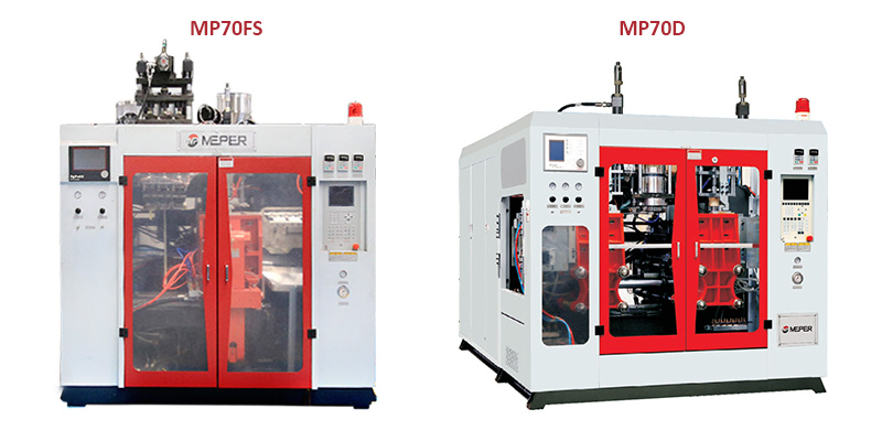single station and double station blow molding machine Máquina de moldeo por soplado de una y dos estaciones