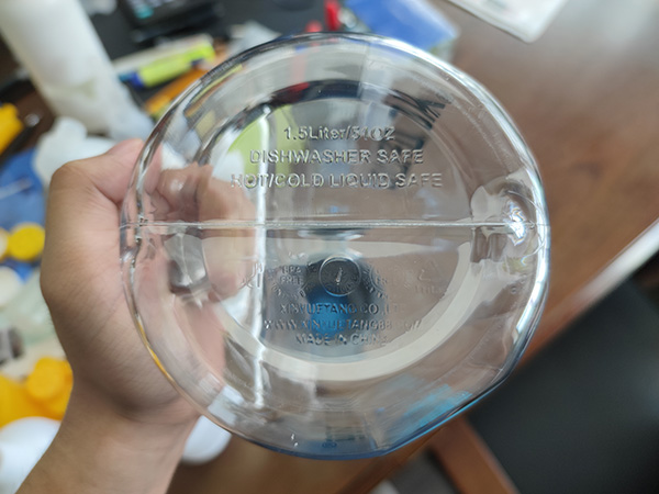 PETG bottle bottom Fondo de botella de PETG