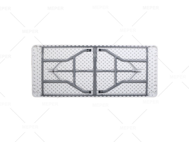 Venta directa de fábrica al aire libre banquete boda plegable al aire libre redondo portátil plegable mesa de vino de plástico blanco